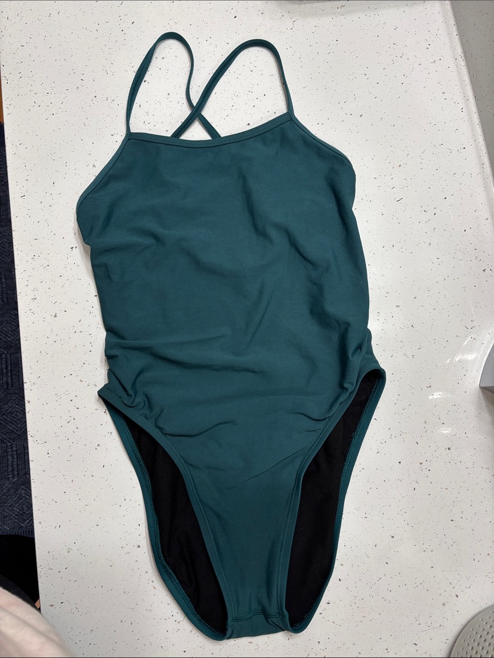 Jolyn Women’s Teal One-Piece Swimsuit - Classic Strappy Back